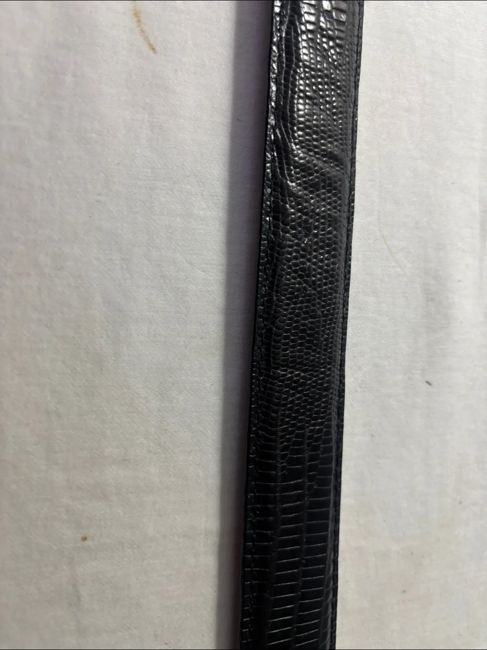Men's Brown Leather Belt with Black Textured Buckle Loop Arden Leather Company.